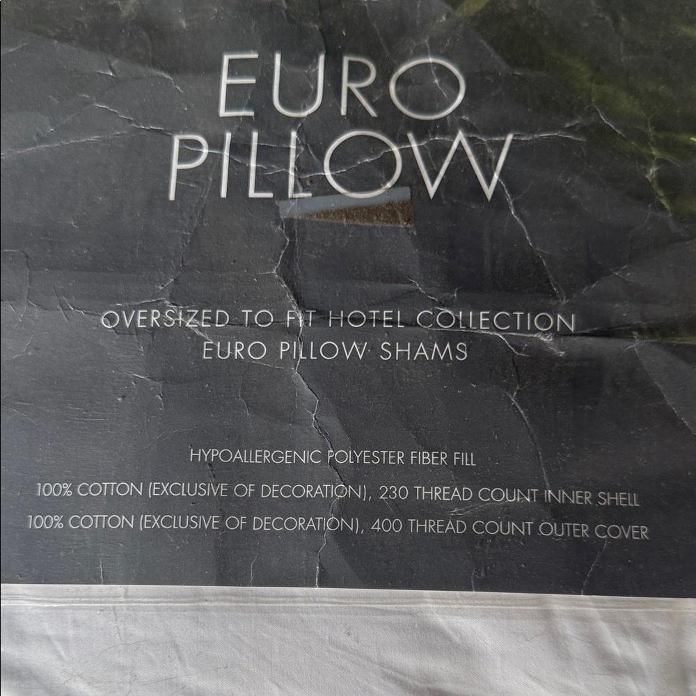 Hotel Collection Euro Pillow - Crisp White - Picture 2 of 3